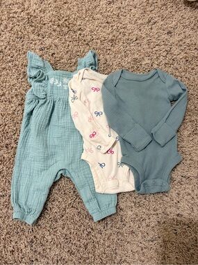 3 piece Baby Girl Bundle. All size 3 Months.